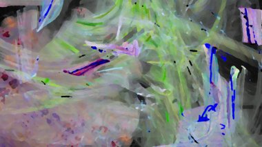 Fantezi kaotik renkli fraktal desen. Soyut Fraktal şekiller. 3D render resimde arka plan veya duvar kağıdı