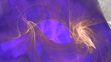 Fantezi kaotik renkli fraktal desen. Soyut Fraktal şekiller. 3D render resimde arka plan veya duvar kağıdı