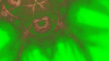 Fantezi kaotik renkli fraktal desen. Soyut Fraktal şekiller. 3D render resimde arka plan veya duvar kağıdı