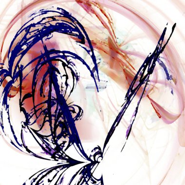 Fantezi kaotik renkli fraktal desen. Soyut Fraktal şekiller. 3D render resimde arka plan veya duvar kağıdı