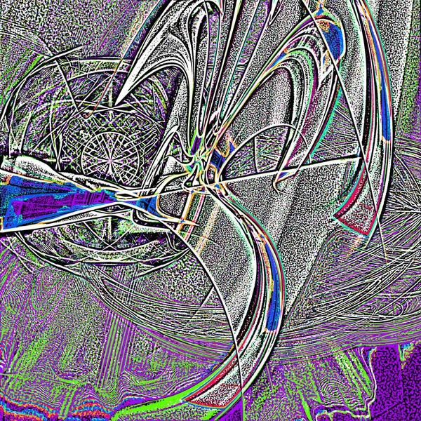 Fantasie chaotische kleurrijke fractale patroon. Abstracte fractale vormen. 3D rendering afbeelding achtergrond of behang — Stockfoto