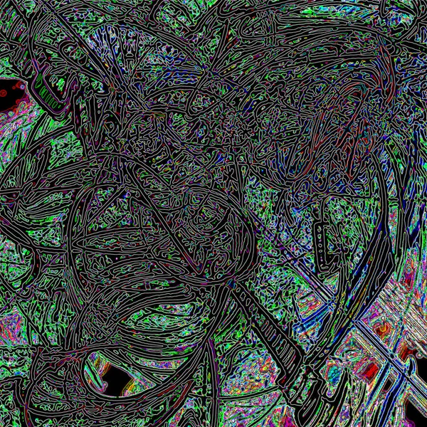 Fantasie chaotische kleurrijke fractale patroon. Abstracte fractale vormen. 3D rendering afbeelding achtergrond of behang — Stockfoto