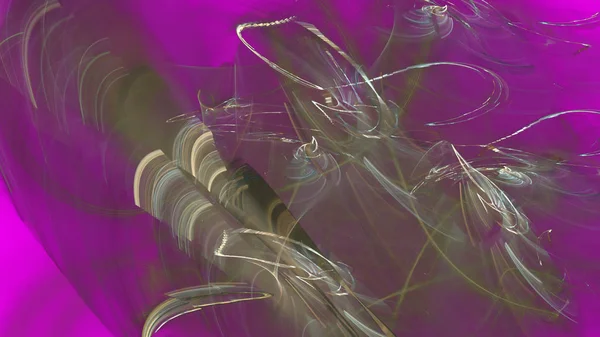 Fantezi kaotik renkli fraktal desen. Soyut Fraktal şekiller. 3D render resimde arka plan veya duvar kağıdı