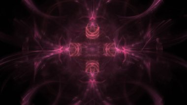 Fantezi kaotik renkli fraktal desen. Soyut Fraktal şekiller. 3D render resimde arka plan veya duvar kağıdı