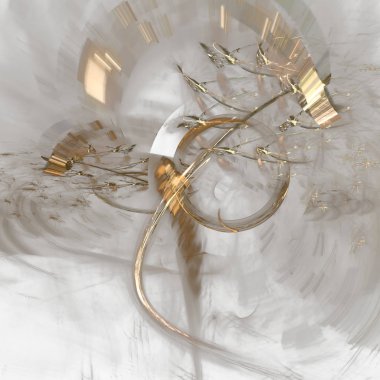 Fantezi kaotik renkli fraktal desen. Soyut Fraktal şekiller. 3D render resimde arka plan veya duvar kağıdı