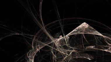 Fantezi kaotik renkli fraktal desen. Soyut Fraktal şekiller. 3D render resimde arka plan veya duvar kağıdı