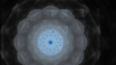 Fantezi kaotik renkli fraktal desen. Soyut Fraktal şekiller. 3D render resimde arka plan veya duvar kağıdı