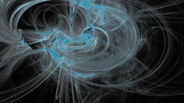 Fantezi kaotik renkli fraktal desen. Soyut Fraktal şekiller. 3D render resimde arka plan veya duvar kağıdı