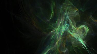 Fantezi kaotik renkli fraktal desen. Soyut Fraktal şekiller. 3D render resimde arka plan veya duvar kağıdı