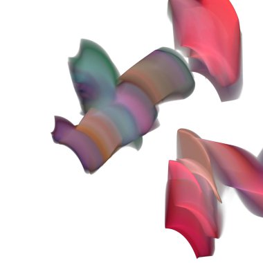 Fantezi kaotik renkli fraktal desen. Soyut Fraktal şekiller. 3D render resimde arka plan veya duvar kağıdı