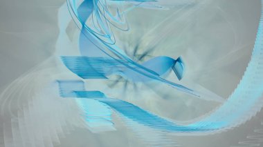 Fantezi kaotik renkli fraktal desen. Soyut Fraktal şekiller. 3D render resimde arka plan veya duvar kağıdı