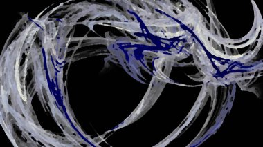 Fantezi kaotik renkli fraktal desen. Soyut Fraktal şekiller. 3D render resimde arka plan veya duvar kağıdı