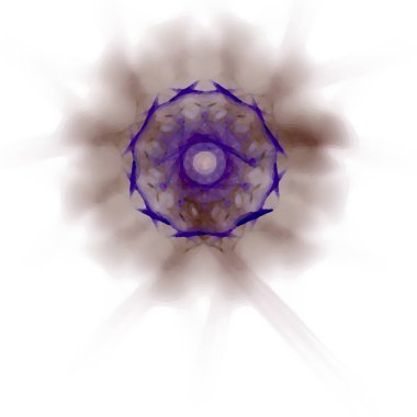 Fantezi kaotik renkli fraktal desen. Soyut Fraktal şekiller. 3D render resimde arka plan veya duvar kağıdı