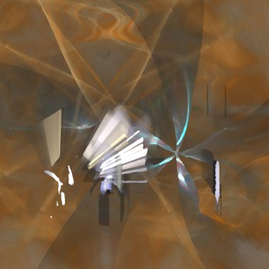 Fantezi kaotik renkli fraktal desen. Soyut Fraktal şekiller. 3D render resimde arka plan veya duvar kağıdı