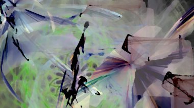 Fantezi kaotik renkli fraktal desen. Soyut Fraktal şekiller. 3D render resimde arka plan veya duvar kağıdı