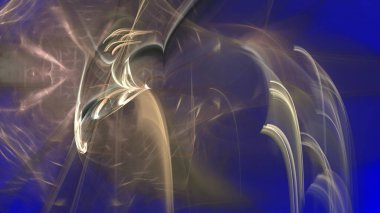 Fantezi kaotik renkli fraktal desen. Soyut Fraktal şekiller. 3D render resimde arka plan veya duvar kağıdı