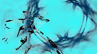 Fantezi kaotik renkli fraktal desen. Soyut Fraktal şekiller. 3D render resimde arka plan veya duvar kağıdı