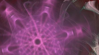 Fantezi kaotik renkli fraktal desen. Soyut Fraktal şekiller. 3D render resimde arka plan veya duvar kağıdı