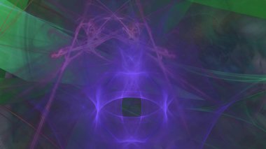 Fantezi kaotik renkli fraktal desen. Soyut Fraktal şekiller. 3D render resimde arka plan veya duvar kağıdı