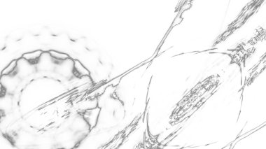 Fantezi kaotik renkli fraktal desen. Soyut Fraktal şekiller. 3D render resimde arka plan veya duvar kağıdı