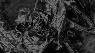 Fantezi kaotik renkli fraktal desen. Soyut Fraktal şekiller. 3D render resimde arka plan veya duvar kağıdı