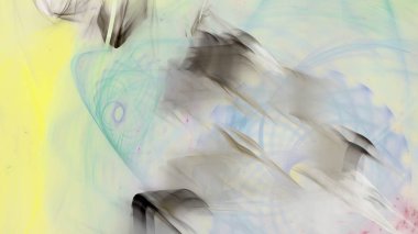 Fantezi kaotik renkli fraktal desen. Soyut Fraktal şekiller. 3D render resimde arka plan veya duvar kağıdı