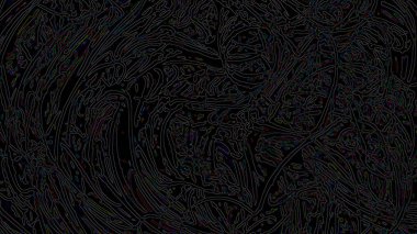 Fantezi kaotik renkli fraktal desen. Soyut Fraktal şekiller. 3D render resimde arka plan veya duvar kağıdı