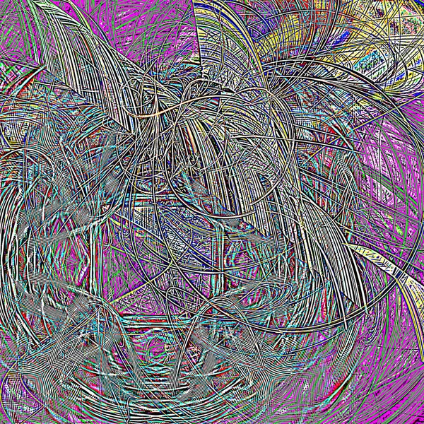 Fantasie chaotische kleurrijke fractale patroon. Abstracte fractale vormen. 3D rendering afbeelding achtergrond of behang — Stockfoto