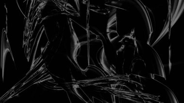 Fantezi kaotik renkli fraktal desen. Soyut Fraktal şekiller. 3D render resimde arka plan veya duvar kağıdı