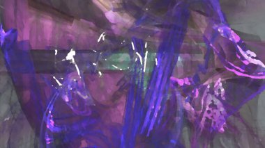 Fantezi kaotik renkli fraktal desen. Soyut Fraktal şekiller. 3D render resimde arka plan veya duvar kağıdı