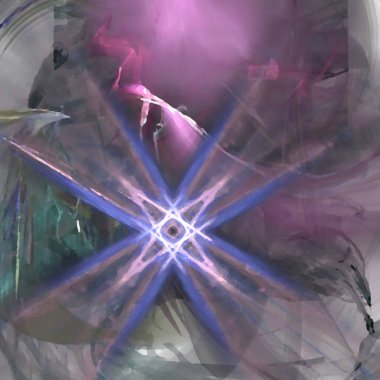 Fantezi kaotik renkli fraktal desen. Soyut Fraktal şekiller. 3D render resimde arka plan veya duvar kağıdı