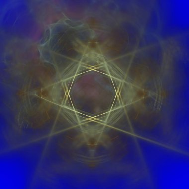 Fantezi kaotik renkli fraktal desen. Soyut Fraktal şekiller. 3D render resimde arka plan veya duvar kağıdı