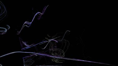 Fantezi kaotik renkli fraktal desen. Soyut Fraktal şekiller. 3D render resimde arka plan veya duvar kağıdı