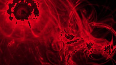 Fantezi kaotik renkli fraktal desen. Soyut Fraktal şekiller. 3D render resimde arka plan veya duvar kağıdı