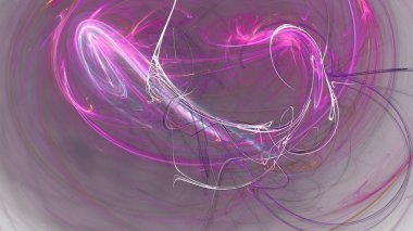 Fantezi kaotik renkli fraktal desen. Soyut Fraktal şekiller. 3D render resimde arka plan veya duvar kağıdı