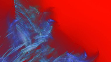 Fantezi kaotik renkli fraktal desen. Soyut Fraktal şekiller. 3D render resimde arka plan veya duvar kağıdı