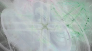 Fantezi kaotik renkli fraktal desen. Soyut Fraktal şekiller. 3D render resimde arka plan veya duvar kağıdı