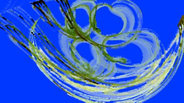 Fantezi kaotik renkli fraktal desen. Soyut Fraktal şekiller. 3D render resimde arka plan veya duvar kağıdı