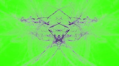 Fantezi kaotik renkli fraktal desen. Soyut Fraktal şekiller. 3D render resimde arka plan veya duvar kağıdı