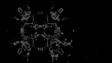 Fantezi kaotik renkli fraktal desen. Soyut Fraktal şekiller. 3D render resimde arka plan veya duvar kağıdı