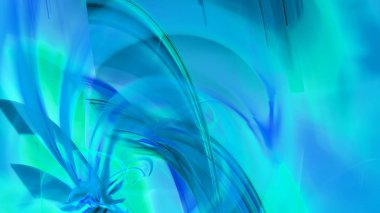 Fantezi kaotik renkli fraktal desen. Soyut Fraktal şekiller. 3D render resimde arka plan veya duvar kağıdı