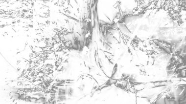 Fantezi kaotik renkli fraktal desen. Soyut Fraktal şekiller. 3D render resimde arka plan veya duvar kağıdı