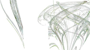 Fantezi kaotik renkli fraktal desen. Soyut Fraktal şekiller. 3D render resimde arka plan veya duvar kağıdı