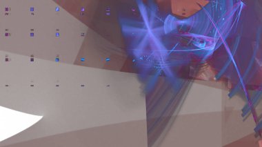 Fantezi kaotik renkli fraktal desen. Soyut Fraktal şekiller. 3D render resimde arka plan veya duvar kağıdı