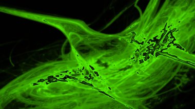 Fantezi kaotik renkli fraktal desen. Soyut Fraktal şekiller. 3D render resimde arka plan veya duvar kağıdı