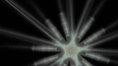 Fantezi kaotik renkli fraktal desen. Soyut Fraktal şekiller. 3D render resimde arka plan veya duvar kağıdı