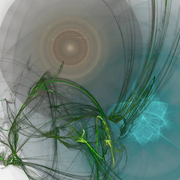 Fantezi kaotik renkli fraktal desen. Soyut Fraktal şekiller. 3D render resimde arka plan veya duvar kağıdı