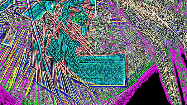 ファイナルファンタジー カオスのカラフルなフラクタル パターン。フラクタル図形を抽象化します。3 d レンダリング図背景や壁紙 — ストック写真