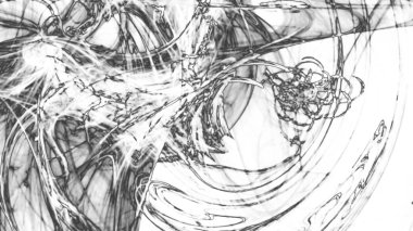 Fantezi kaotik renkli fraktal desen. Soyut Fraktal şekiller. 3D render resimde arka plan veya duvar kağıdı