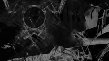 Fantezi kaotik renkli fraktal desen. Soyut Fraktal şekiller. 3D render resimde arka plan veya duvar kağıdı